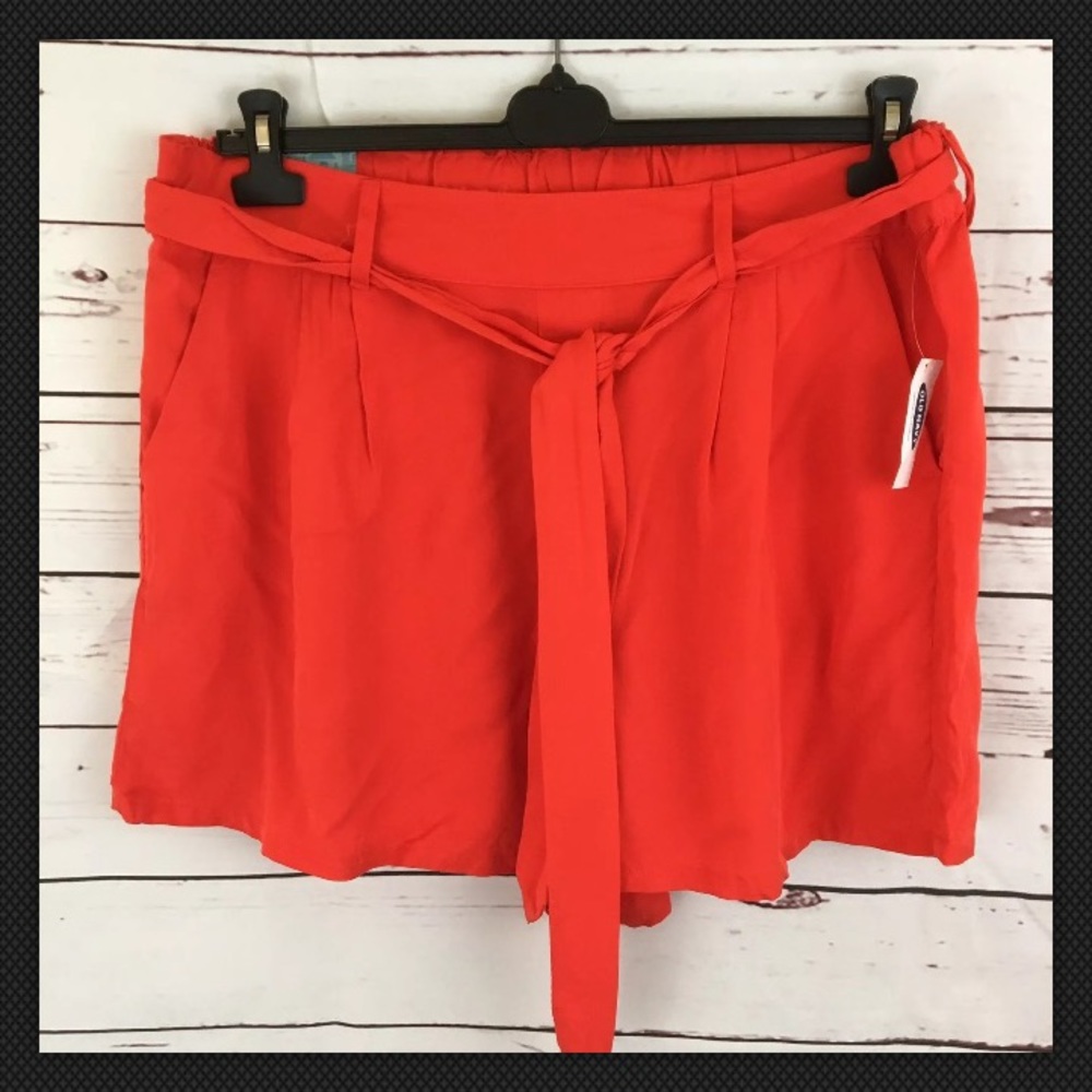 Old Navy Trouser Shorts Size XL Orange New